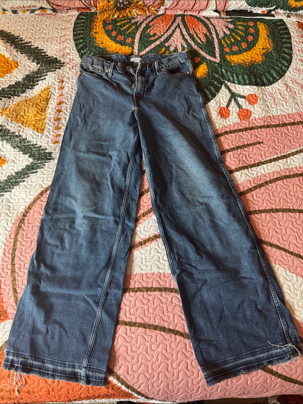 Good American Women's Wide-Leg Jeans - Dark Blue